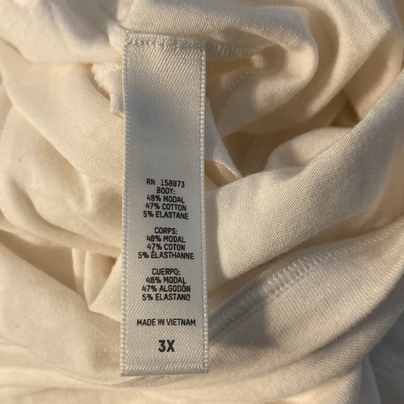 NWT SKIMS *cream* crop tank size 3 XL - Picture 7 of 11